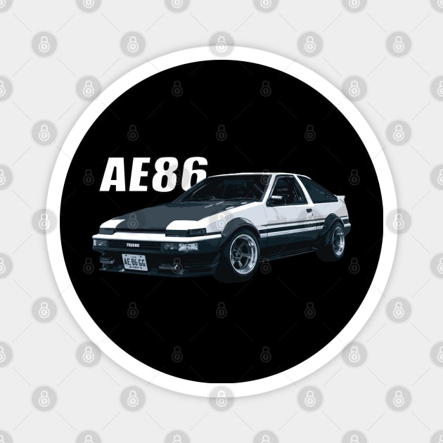 AE86 Trueno GT-Apex Hatchback Sprinter Corolla Magnet by cowtown_cowboy